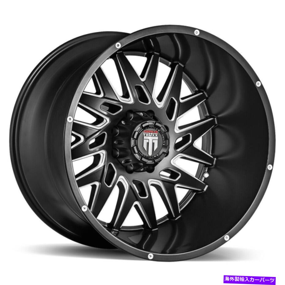 ホイール　４本セット 26x14 AMERICAN TRUXX AT184 DNA 6x135 -76ブラックミリングホイールリムセット（4）87.1 26x14 American Truxx AT184 Dna 6x135 -76 Black Milled Wheels Rims Set(4) 87.1【並行輸入品】