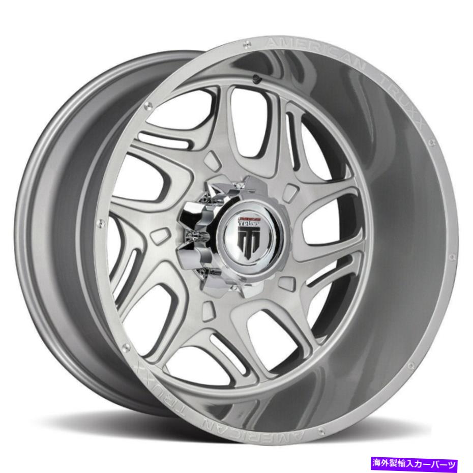 ホイール　４本セット 24x14 AMERICAN TRUXX AT1900スイープ8x170 -76ブラシ付きテクスチャホイールリムセット（4）1 24x14 American Truxx AT1900 Sweep 8x170 -76 Brushed Texture Wheels Rims Set(4) 1【並行輸入品】