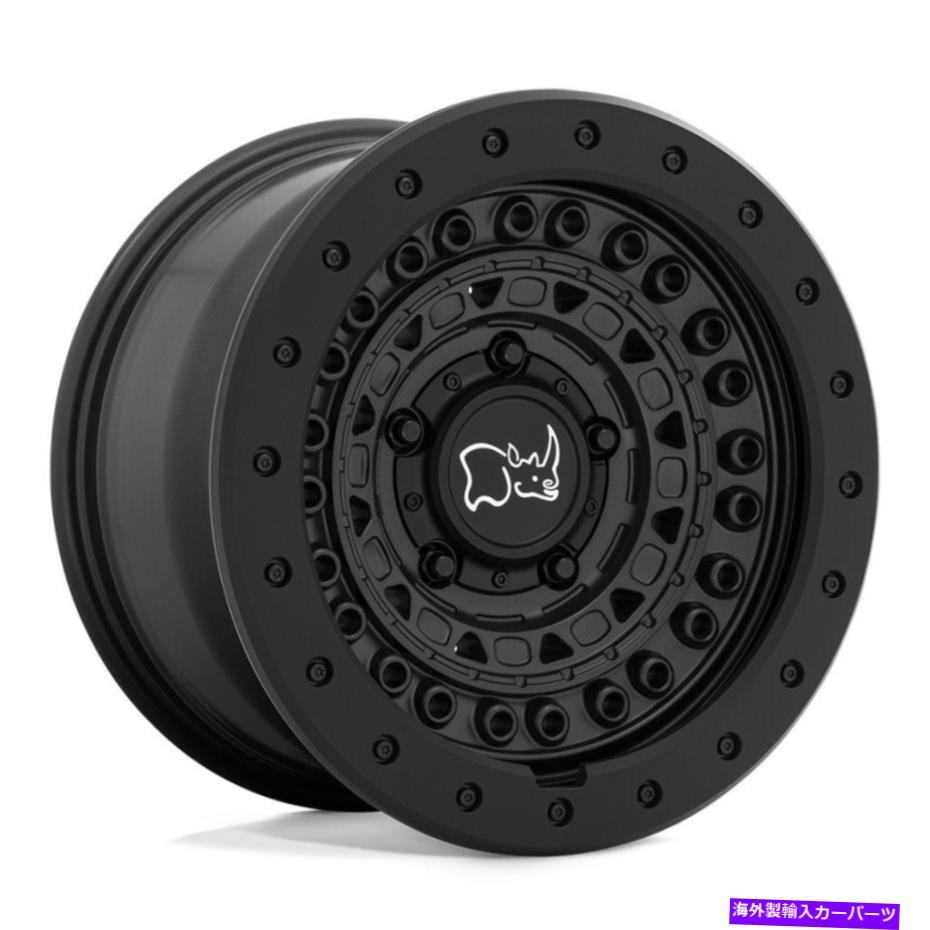 ホイール　４本セット 18x9ブラックサイバリケード6x120 10ブラックブラックホイールリムセット（4）67.06 18x9 Black Rhino Barricade 6x120 10 Black Black Wheels Rims Set(4) 67.06【並行輸入品】