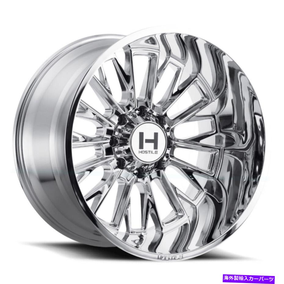ホイール 4本セット 20x9敵対的なH114フューリー8x6.5/8x165.1 12クロムホイールリムセット(4)125 20x9 Hostile H114 Fury 8x6.5/8x165.1 12 Chrome Wheels Rims Set(4) 125【並行輸入品】|Us Custom Parts Shop USDM