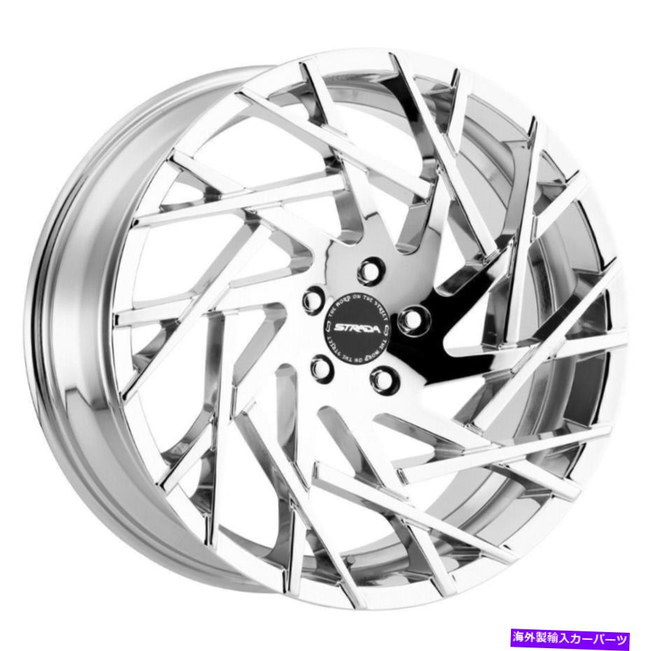 ホイール 4本セット 24x9.5 Strada S64 Nido 6x5.5/6x139.7 24 Chrome Wheels Rims set(4)87.1 24x9.5 Strada S64 Nido 6x5.5/6x139.7 24 Chrome Wheels Rims Set(4) 87.1【並行輸入品】|Us Custom Parts Shop USDM