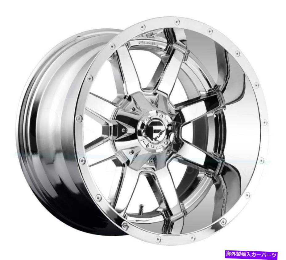 ホイール　４本セット 22x12燃料D536マーベリック8x180 -44クロムホイールリムセット（4）124.2 22x12 Fuel D536 Maverick 8x180 -44 Chrome Wheels Rims Set(4) 124.2【並行輸入品】