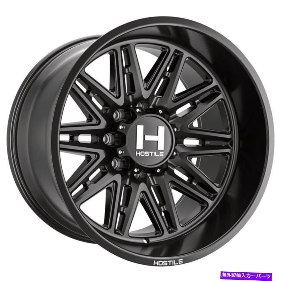 ホイール　４本セット 20x9敵対的H126マニアック8x170 0フルブラックホイールリムセット（4）125.2 20x9 Hostile H126 Maniac 8x170 0 Full Black Wheels Rims Set(4) 125.2【並行輸入品】｜Us Custom Parts Shop USDM