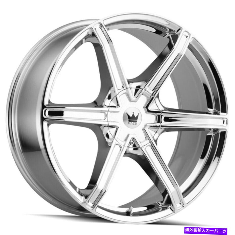 ホイール　４本セット 20x8.5 Mazzi 371 Stilts 5x108/5x114.3 35 Chrome Wheels Rims set（4）72.6 20x8.5 Mazzi 371 Stilts 5x108/5x114.3 35 Chrome Wheels Rims Set(4) 72.6【並行輸入品】