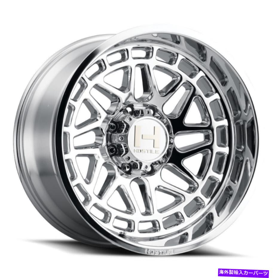 ホイール　４本セット 22x12敵対的なH122 Reaper 5x5/5x127 -44 Chrome Wheels Rims set（4）78.1 22x12 Hostile H122 Reaper 5x5/5x127 -44 Chrome Wheels Rims Set(4) 78.1【並行輸入品】