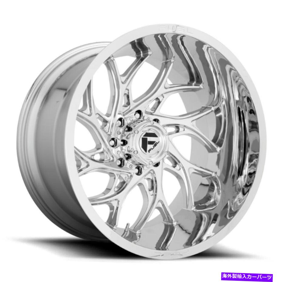 ホイール　４本セット 22x10燃料D740ランナー8x170 -18クロムホイールリムセット（4）125.1 22x10 Fuel D740 Runner 8x170 -18 Chrome Wheels Rims Set(4) 125.1【並行輸入品】