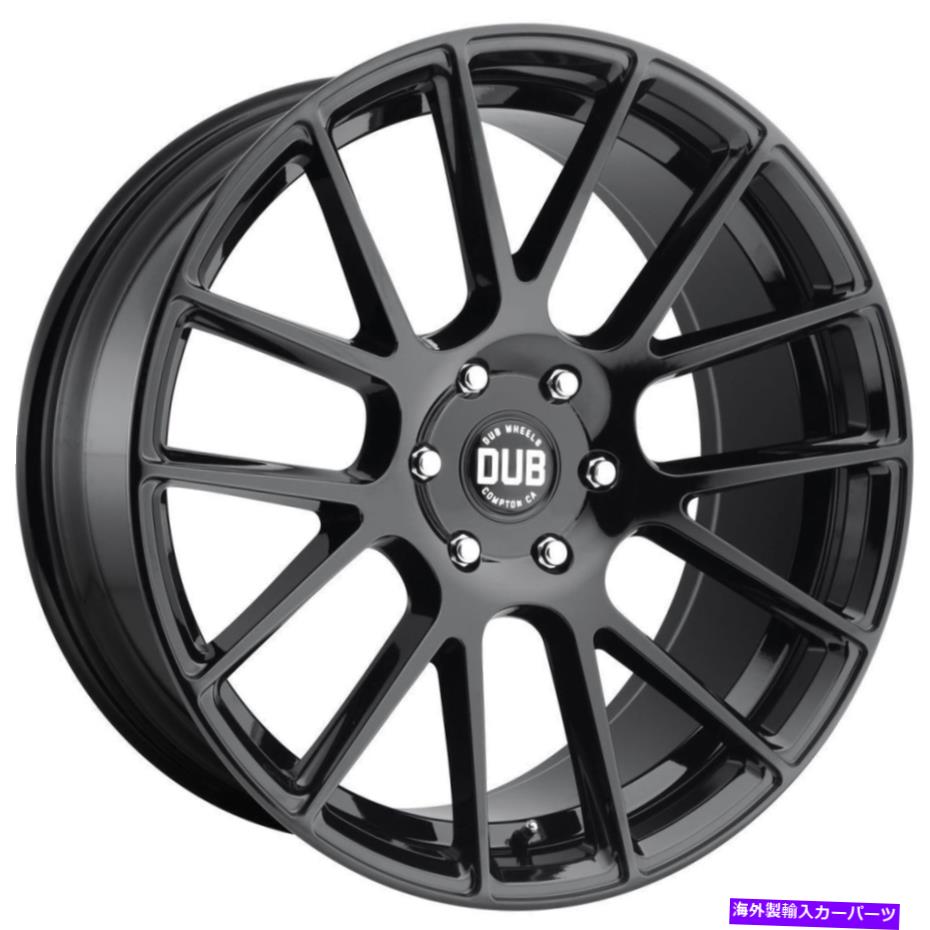 ホイール　４本セット 24x9.5 Dub S205 Luxe 6x5.5/6x139.7 30 Gloss Black Wheels Rims set（4）78.1 24x9.5 Dub S205 Luxe 6x5.5/6x139.7 30 Gloss Black Wheels Rims Set(4) 78.1【並行輸入品】