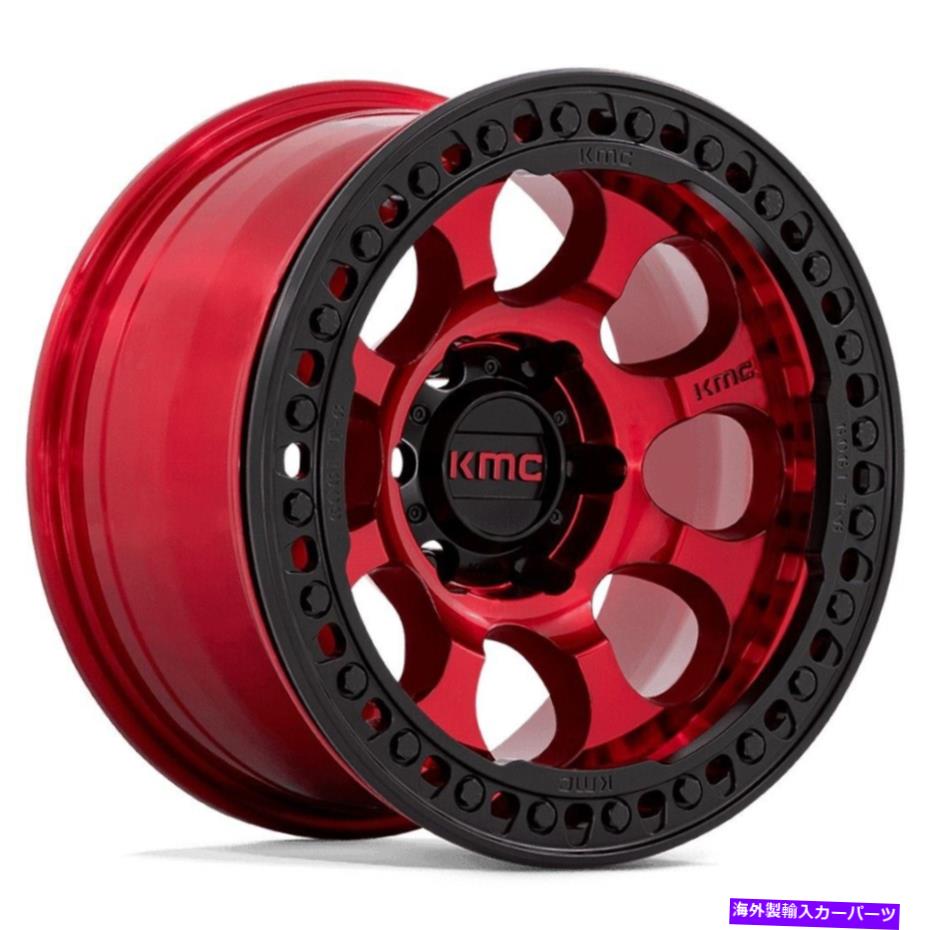ホイール　４本セット 17x9 KMC KM237 RIOT BEADLOCK 5X5/5X127 -38 RED BLACK WHEELS RIMS SET（4）71.5 17x9 KMC KM237 Riot Beadlock 5x5/5x127 -38 Red Black Wheels Rims Set(4) 71.5【並行輸入品】｜Us Custom Parts Shop USDM