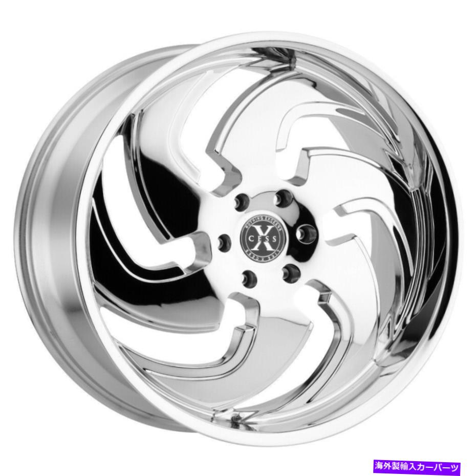 ホイール 4本セット 24x9.5 xcess x03 5x115 15クロムホイールリムセット(4)72.6 24x9.5 Xcess X03 5x115 15 Chrome Wheels Rims Set(4) 72.6【並行輸入品】|Us Custom Parts Shop USDM