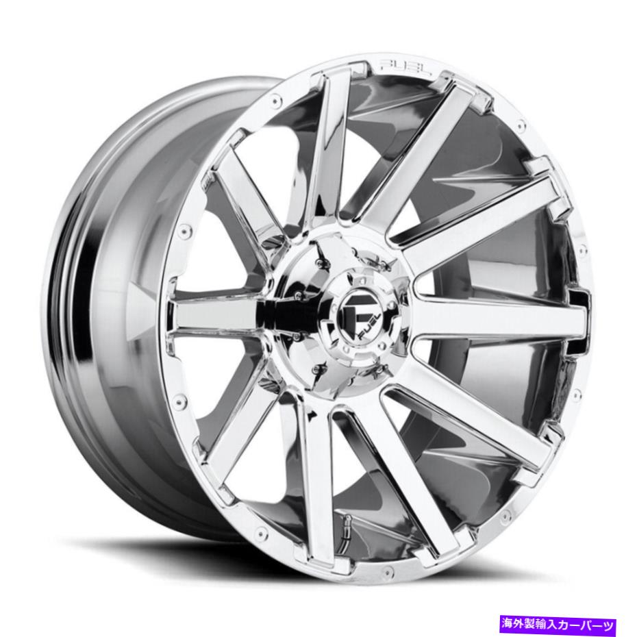 ホイール 4本セット 22x10燃料D614コントラ8x170 -18クロムホイールリムセット(4)125.1 22x10 Fuel D614 Contra 8x170 -18 Chrome Wheels Rims Set(4) 125.1【並行輸入品】
