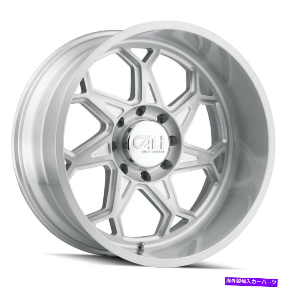 ホイール　４本セット 24x12 Cali Off -Road 9111 SevenFold 8x170 -51ブラシ付きクリアホイールリムセット（4）13 24x12 Cali Off-Road 9111 Sevenfold 8x170 -51 Brushed Clear Wheels Rims Set(4) 13【並行輸入品】