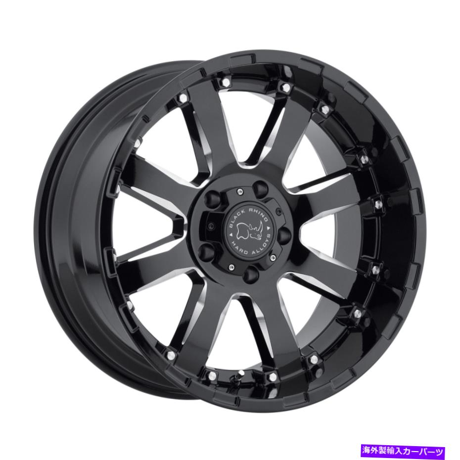 ホイール　４本セット 20x11.5 Black Rhino Sierra 5x5/5x127 -44 Black Milled Wheels Rims Set（4）71.6 20x11.5 Black Rhino Sierra 5x5/5x127 -44 Black Milled Wheels Rims Set(4) 71.6【並行輸入品】