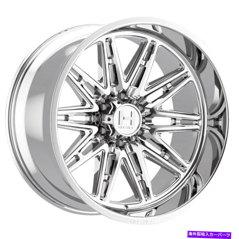 ホイール　４本セット 20x12敵対的なH126マニアック6x135 -44クロムホイールリムセット（4）87 20x12 Hostile H126 Maniac 6x135 -44 Chrome Wheels Rims Set(4) 87【並行輸入品】