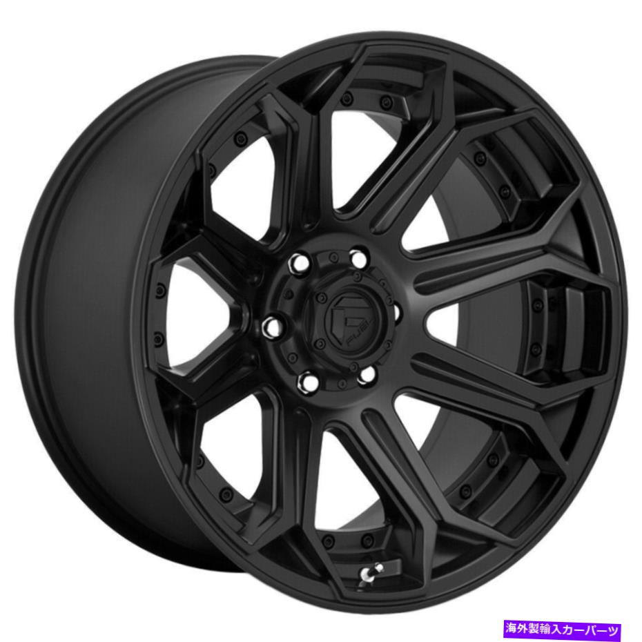 ホイール　４本セット 24x12燃料D706包囲5x5/5x127 -44マットブラックホイールリムセット（4）71.5 24x12 Fuel D706 Siege 5x5/5x127 -44 Matte Black Wheels Rims Set(4) 71.5【並行輸入品】