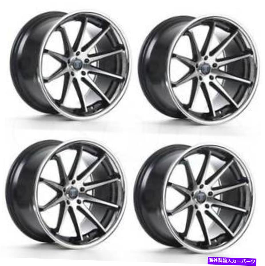 ホイール　４本セット 20x9/20x11 Rohana RC10 5x114.3 25/28マシンブラックホイールリムセット（4）73.1 20x9/20x11 Rohana RC10 5x114.3 25/28 Machine Black Wheels Rims Set(4) 73.1【並行輸入品】