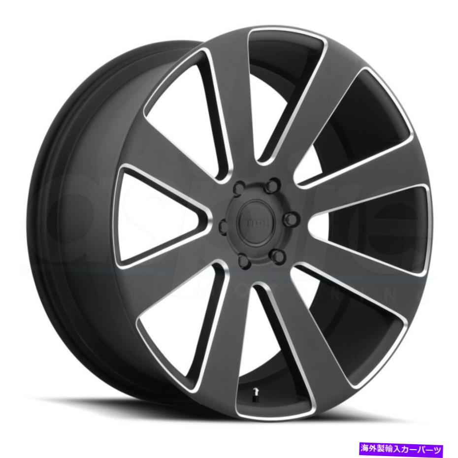 ホイール　４本セット 22x9.5ダブS187 8ボール6x135 30ブラックミリングホイールリムセット（4）87.1 22x9.5 Dub S187 8-Ball 6x135 30 Black Milled Wheels Rims Set(4) 87.1【並行輸入品】