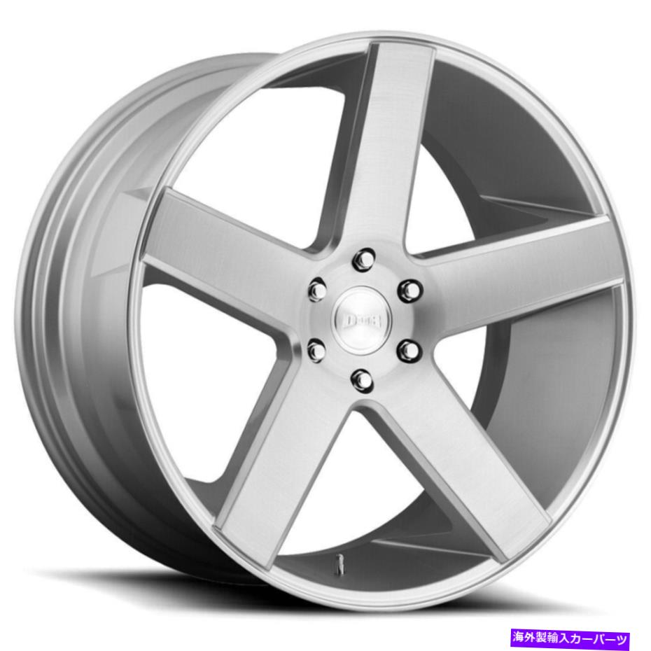 ホイール　４本セット 26x10ダブS218バラー6x5.5/6x139.7 20シルバーブラッシングホイールリムセット（4）106.1 26x10 DUB S218 Baller 6x5.5/6x139.7 20 Silver Brushed Wheels Rims Set(4) 106.1【並行輸入品】