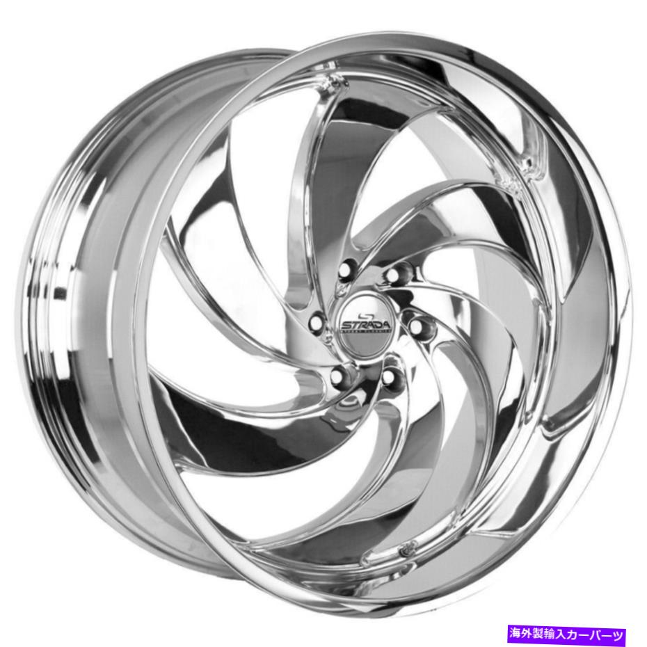 ホイール　４本セット 24x10 Strada Classics C06 Retro 6 6x135 24 Chrome Wheels Rims set（4）87.1 24x10 Strada Classics C06 Retro 6 6x135 24 Chrome Wheels Rims Set(4) 87.1【並行輸入品】