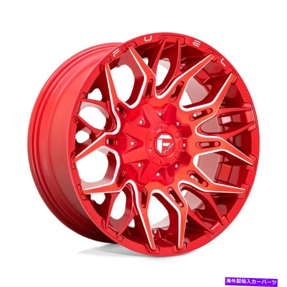 ホイール　４本セット 22x10 Fuel D771 Twitch 8x6.5/8x165.1 -18 Red Milled Wheels Rims Set（4）125.1 22x10 Fuel D771 Twitch 8x6.5/8x165.1 -18 Red Milled Wheels Rims Set(4) 125.1【並行輸入品】 397,931円