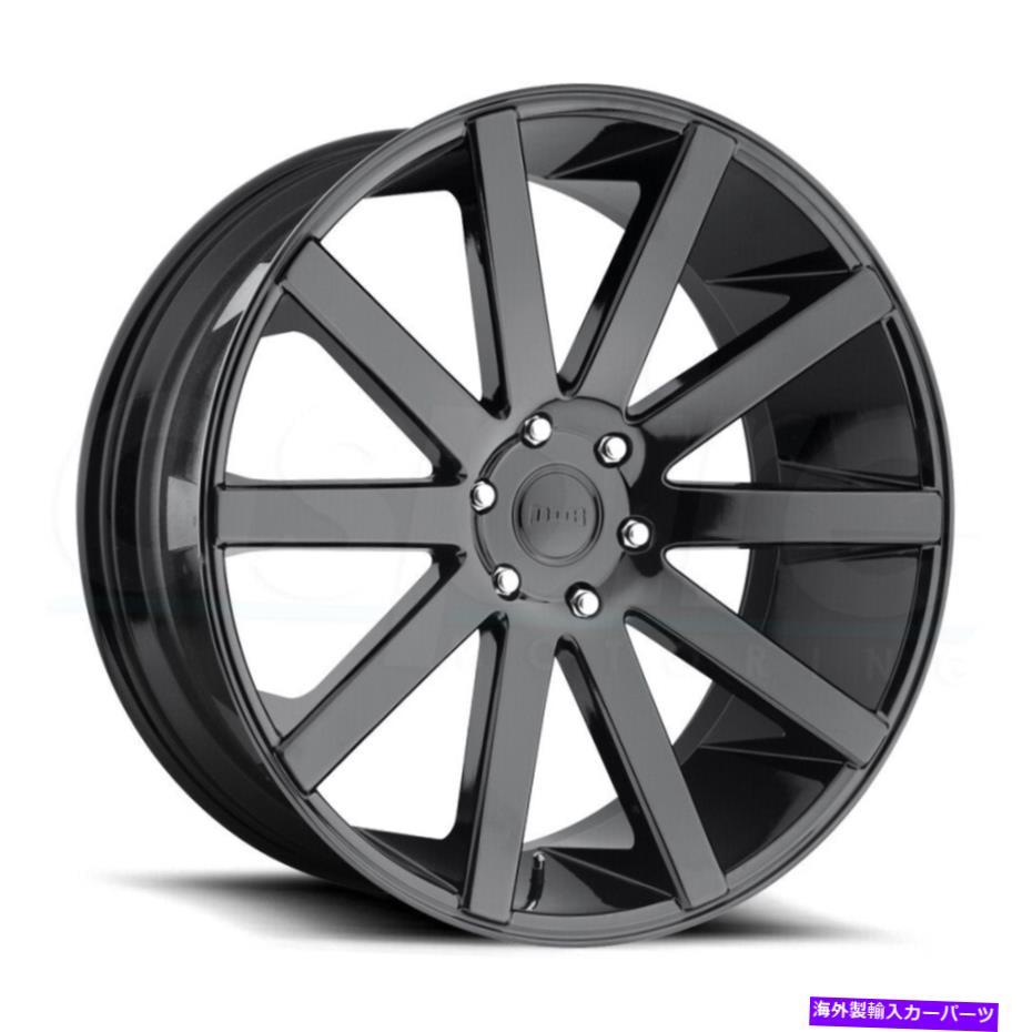 ホイール　４本セット 24x10ダブS219ショットカラ6x5.5/6x139.7 20グロスブラックホイールリムセット（4）106.1 24x10 Dub S219 Shot Calla 6x5.5/6x139.7 20 Gloss Black Wheels Rims Set(4) 106.1【並行輸入品】