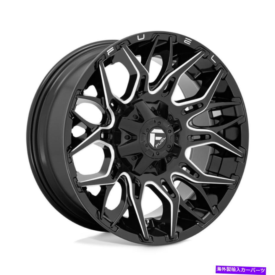 ホイール　４本セット 22x10 Fuel D769 Twitch 5x114.3/5x5 -18ブラックミリングホイールリムセット（4）78.1 22x10 Fuel D769 Twitch 5x114.3/5x5 -18 Black Milled Wheels Rims Set(4) 78.1【並行輸入品】