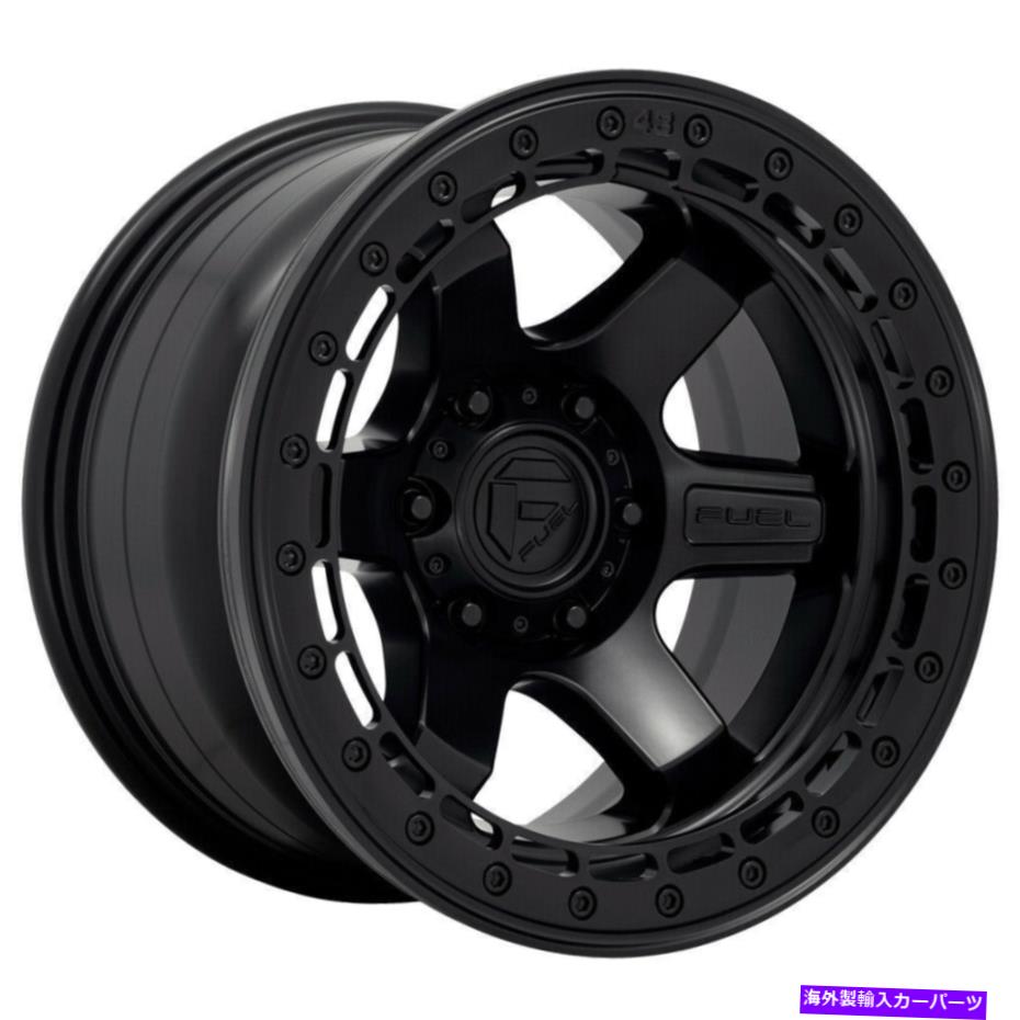 ホイール　４本セット 17x8.5燃料D122ブロックビードロック6x5.5/6x139.7 0ブラックブラックホイールリムセット（4）1 17x8.5 Fuel D122 Block Beadlock 6x5.5/6x139.7 0 Black Black Wheels Rims Set(4) 1【並行輸入品】