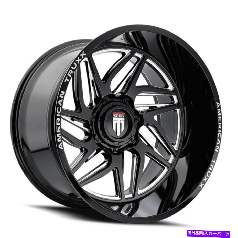 ホイール　４本セット 22x12 American Truxx at1917 Goliath 6x135/6x5.5 -44ブラックホイールリムセット（4）106 22x12 American Truxx AT1917 Goliath 6x135/6x5.5 -44 Black Wheels Rims Set(4) 106【並行輸入品】｜Us Custom Parts Shop USDM
