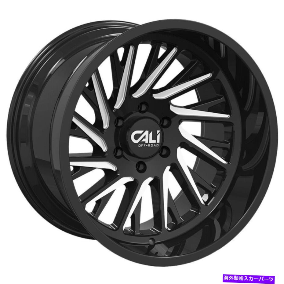 ホイール　４本セット 24x14 Cali Off -Road 9114 Purge 8x180 -76 Black Milled Wheels Rims set（4）124.1 24x14 Cali Off-Road 9114 Purge 8x180 -76 Black Milled Wheels Rims Set(4) 124.1【並行輸入品】