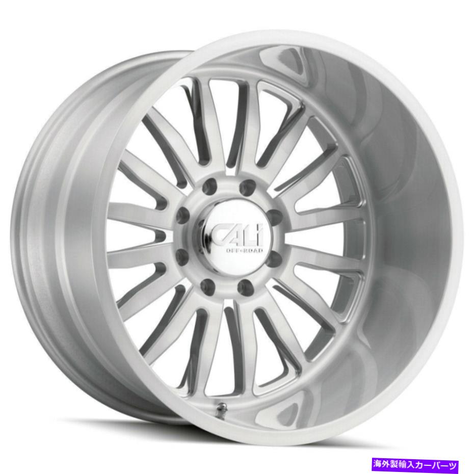 ホイール　４本セット 22x10 Cali Off-Road 9110 Summit 8x170 0ブラッシングクリアホイールリムセット（4）125.2 22x10 Cali Off-Road 9110 Summit 8x170 0 Brushed Clear Wheels Rims Set(4) 125.2【並行輸入品】