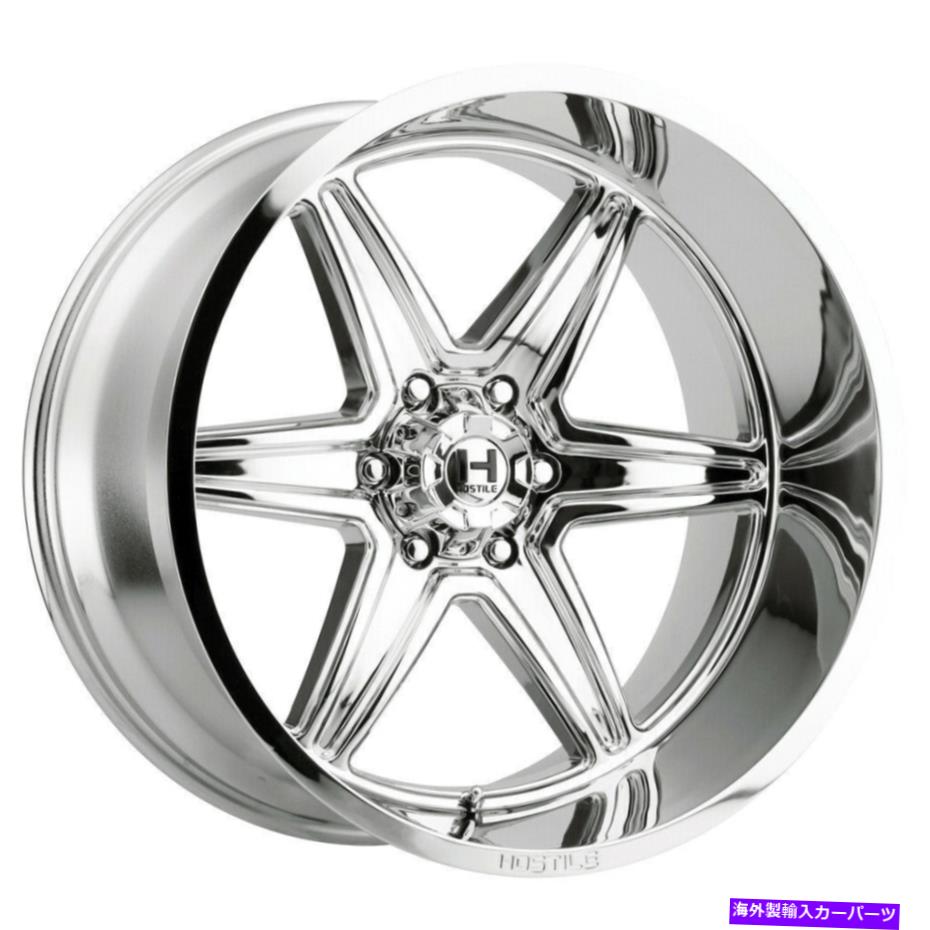 ホイール 4本セット 20x9敵対的なH117 Venom 6x5.5/6x139.7 0クロムホイールリムセット(4)106.1 20x9 Hostile H117 Venom 6x5.5/6x139.7 0 Chrome Wheels Rims Set(4) 106.1【並行輸入品】|Us Custom Parts Shop USDM