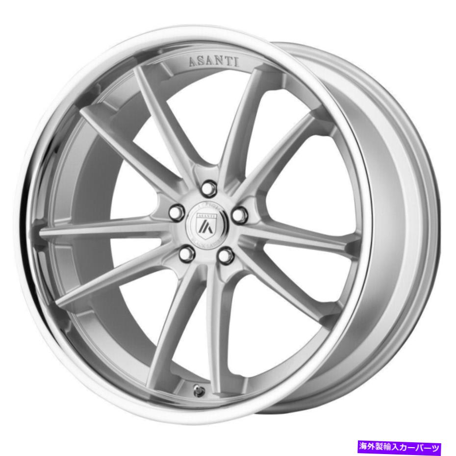ホイール　４本セット 20x9アサンティブラックABL23シグマ5x112 35シルバーホイールリムセット（4）72.56 20x9 Asanti Black ABL23 Sigma 5x112 35 Silver Wheels Rims Set(4) 72.56【並行輸入品】｜Us Custom Parts Shop USDM