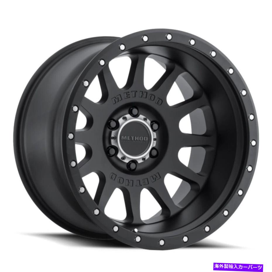 ホイール　４本セット 20x12メソッドMR605 NV 6x5.5/6x139.7 -52ブラックホイールリムセット（4）106.25 20x12 Method MR605 NV 6x5.5/6x139.7 -52 Black Wheels Rims Set(4) 106.25【並行輸入品】｜Us Custom Parts Shop USDM