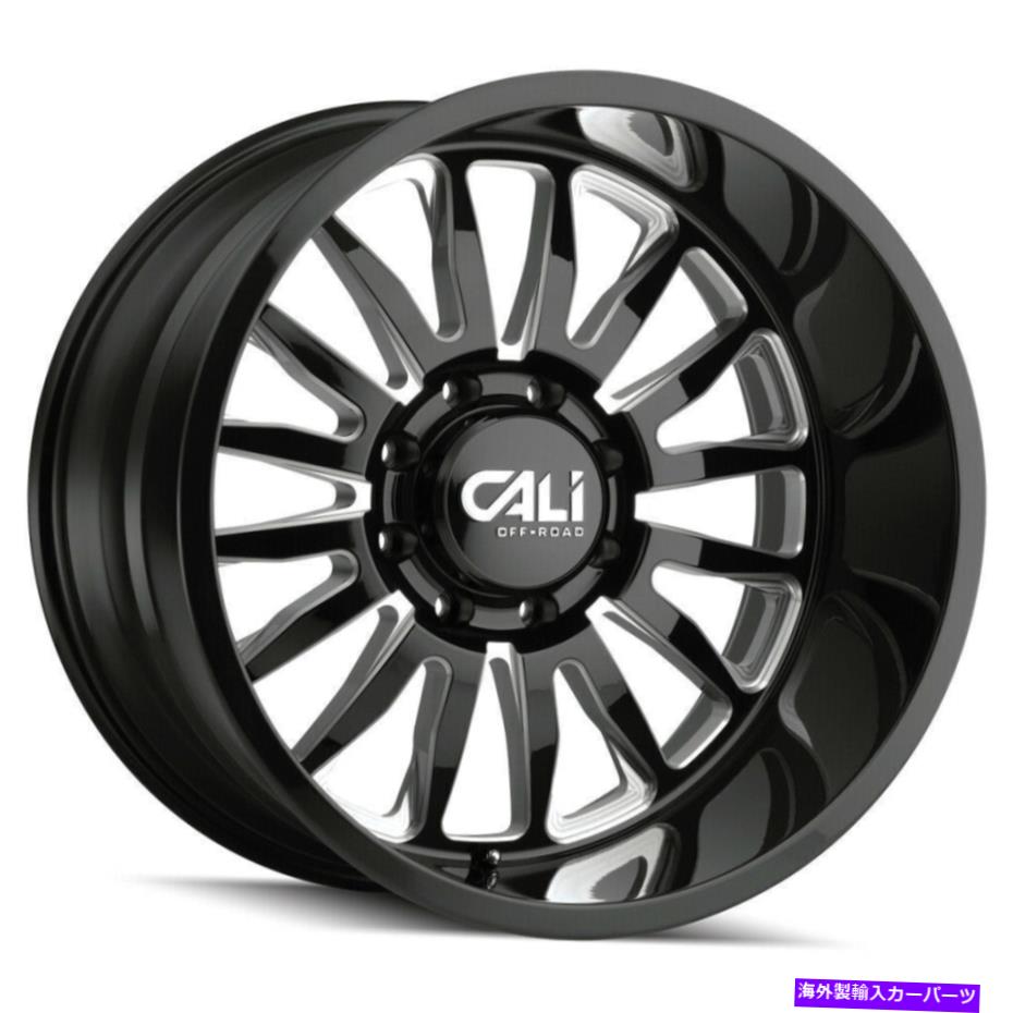 ホイール　４本セット 20x12 Cali Off -Road 9110 Summit 6x135 -51 GLOSS BLACK MILLED WHEELS RIMSセット（4） 20x12 Cali Off-Road 9110 Summit 6x135 -51 Gloss Black Milled Wheels Rims Set(4)【並行輸入品】｜Us Custom Parts Shop USDM