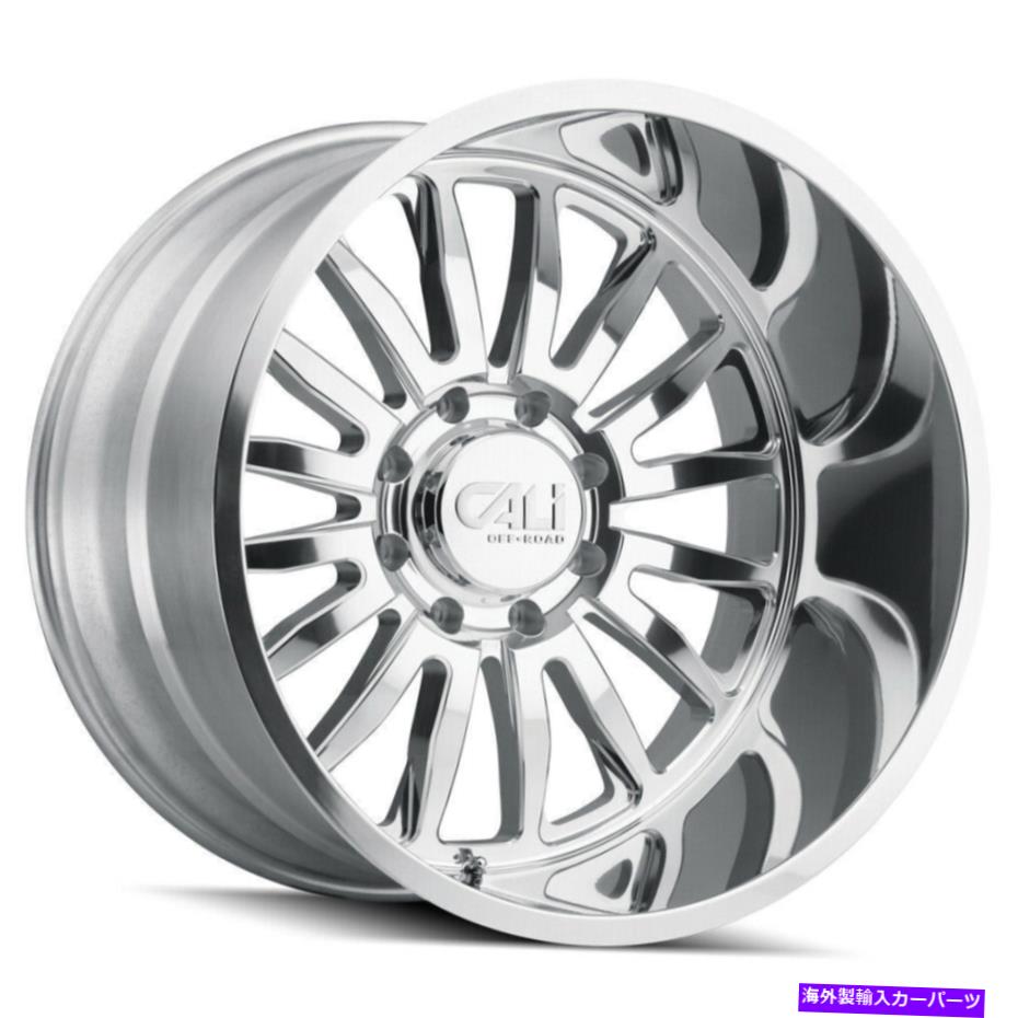 ホイール　４本セット 20x12カリオンロード9110サミット8x180 -51ポリッシュホイールリムセット（4）124.1 20x12 Cali Off-Road 9110 Summit 8x180 -51 Polished Wheels Rims Set(4) 124.1【並行輸入品】