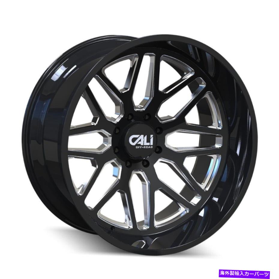 ホイール 4本セット 20x10オフロード9115インベーダー6x135 -25ブラックミリングホイールリムセット(4)87.1 20x10 Cali Off-Road 9115 Invader 6x135 -25 Black Milled Wheels Rims Set(4) 87.1【並行輸入品】|Us Custom Parts Shop USDM