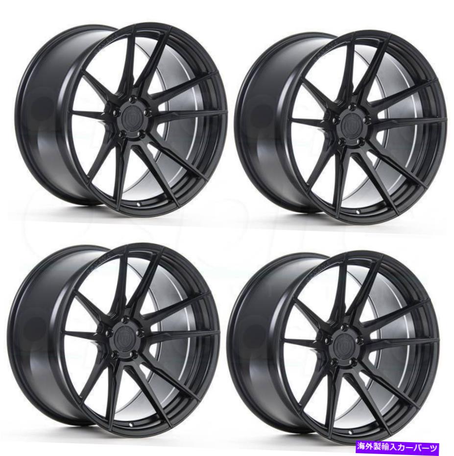 ホイール　４本セット 20x9/20x11 rohana rfx2 5x120 20/25ブラックホイールリムセット（4） 20x9/20x11 Rohana RFX2 5x120 20/25 Black Wheels Rims Set(4)【並行輸入品】