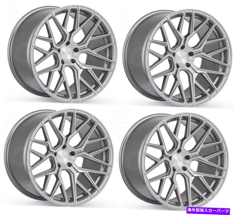 ホイール　４本セット 20x9/20x10 rohana rfx10 5x112 35/45チタンホイールリムセット（4）66.56 20x9/20x10 Rohana RFX10 5x112 35/45 Titanium Wheels Rims Set(4) 66.56【並行輸入品】
