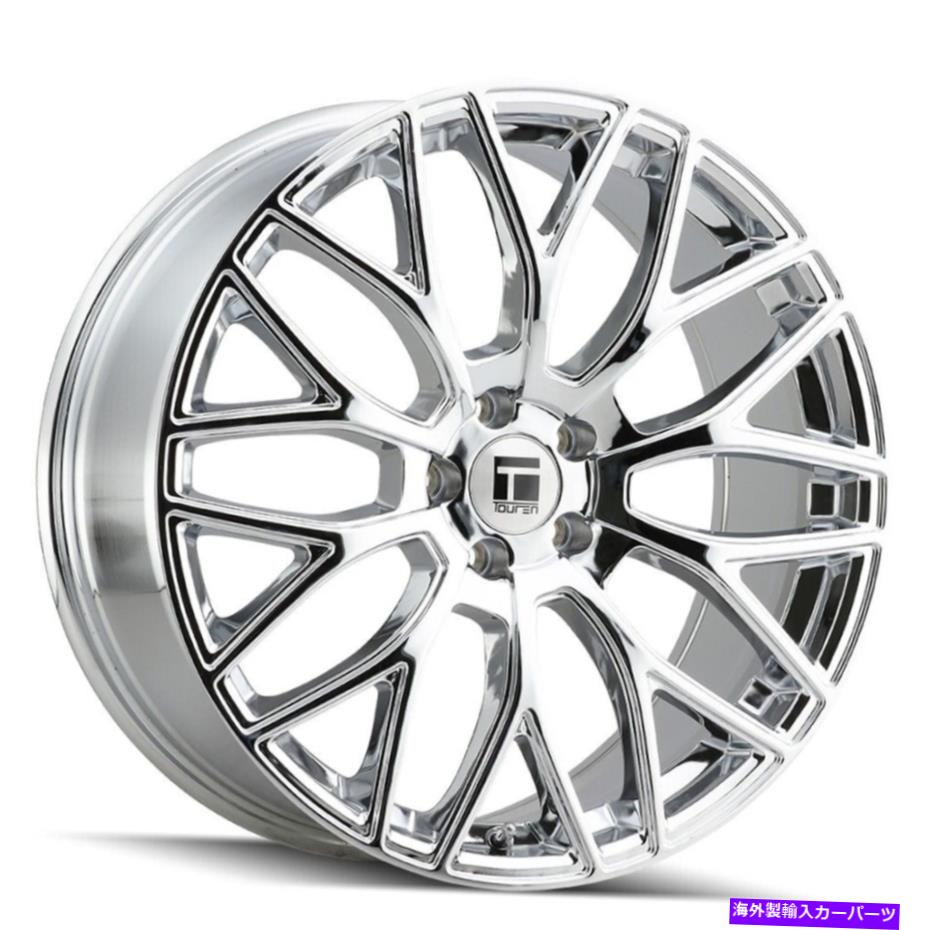 ホイール　４本セット 20x8.5 Touren 3276 TR76 5x112 35クロムホイールリムセット（4）66.56 20x8.5 Touren 3276 TR76 5x112 35 Chrome Wheels Rims Set(4) 66.56【並行輸入品】