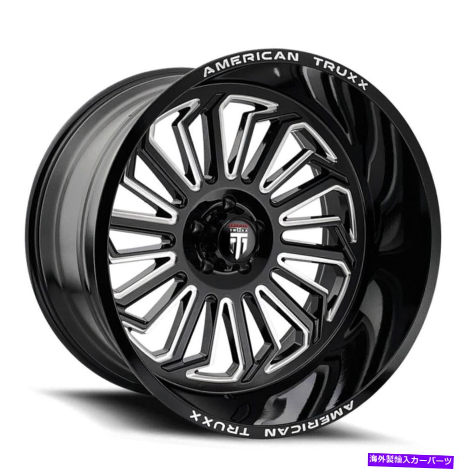 ホイール　４本セット 20x12 American Truxx AT1916 Butcher 5x5/5x127 -25ブラックホイールリムセット（4）71.6 20x12 American Truxx AT1916 Butcher 5x5/5x127 -25 Black Wheels Rims Set(4) 71.6【並行輸入品】