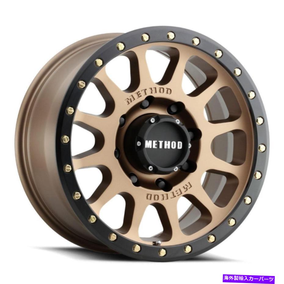 ホイール　４本セット 18x9メソッドMR305 NV HD 8x170 18ブロンズホイールリムセット（4）130.81 18x9 Method MR305 NV HD 8x170 18 Bronze Wheels Rims Set(4) 130.81【並行輸入品】