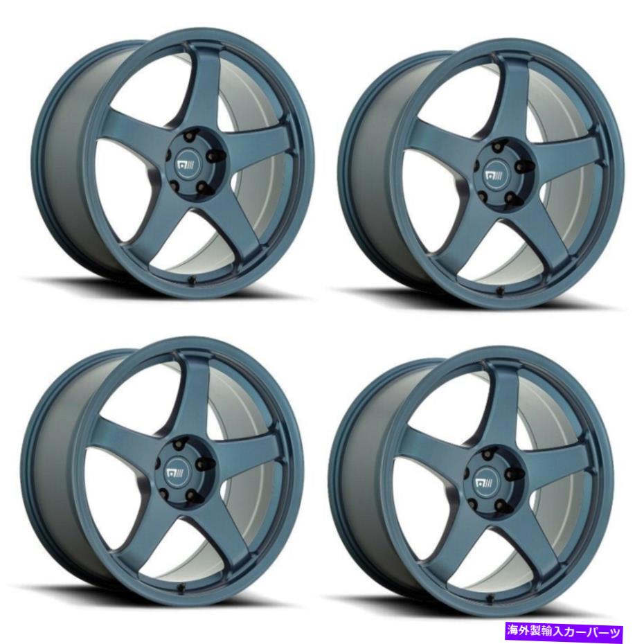 ホイール　４本セット セット4 18 "motegi mr151 cs5サテンメタリックブルー18x8.5 5x100ホイール30mmリム Set 4 18" Motegi MR151 CS5 Satin Metallic Blue 18x8.5 5X100 Wheels 30mm Rim【並行輸入品】｜Us Custom Parts Shop USDM
