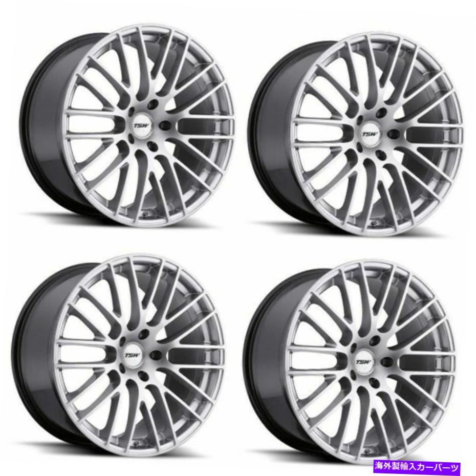 ホイール　４本セット セット4 17 "TSW Max 17x9ハイパーシルバー5x120ホイール40mmリム Set 4 17" TSW Max 17x9 Hyper Silver 5x120 Wheels 40mm Rims【並行輸入品】｜Us Custom Parts Shop USDM