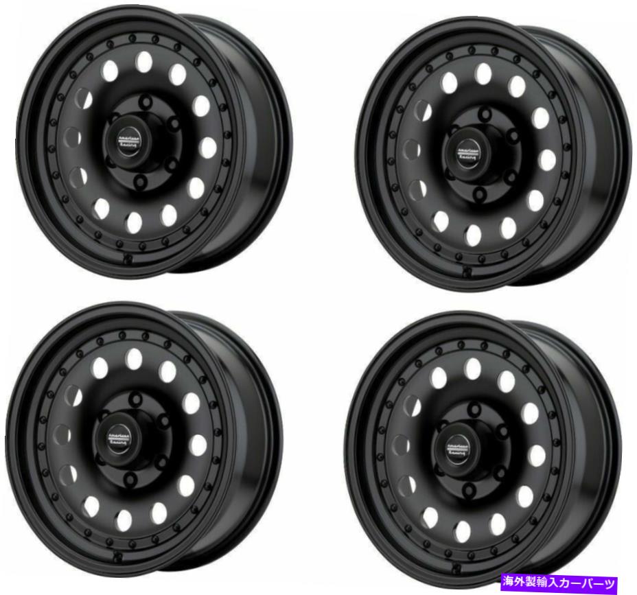 ホイール　４本セット セット4 17 "American RacingAR62 Outlaw 2 17x8 Black 8x6.5トラックホイール0mmリム Set 4 17" American Racing AR62 Outlaw 2 17x8 Black 8x6.5 Truck Wheels 0mm Rims【並行輸入品】｜Us Custom Parts Shop USDM