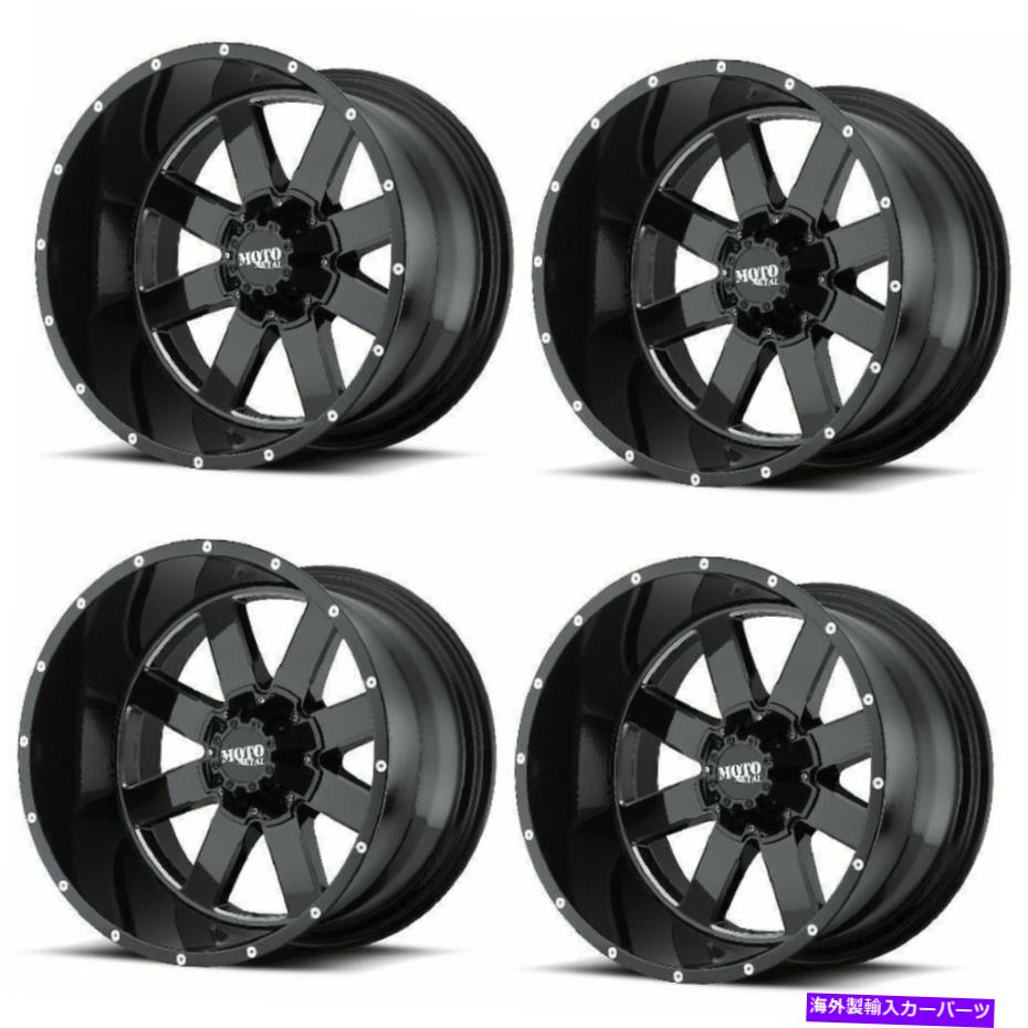 ホイール　４本セット セット4 17 "Moto Metal Mo962ブラックミリングホイール17x10 5x5 5x5.5 -24mmリフトフォード Set 4 17" Moto Metal MO962 Black Milled Wheels 17x10 5x5 5x5.5 -24mm Lifted Ford【並行輸入品】｜Us Custom Parts Shop USDM