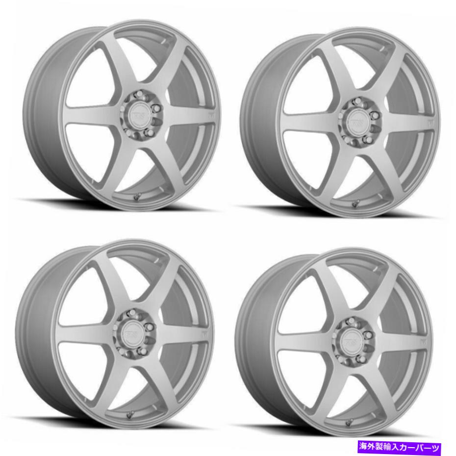 ホイール　４本セット セット4 18 "MOTEGI RACING MR143 CS6 18x8 Hyper Silver 5x100/4.5ホイール45mmリム Set 4 18" Motegi Racing MR143 CS6 18x8 Hyper Silver 5X100/4.5 Wheels 45mm Rims【並行輸入品】｜Us Custom Parts Shop USDM