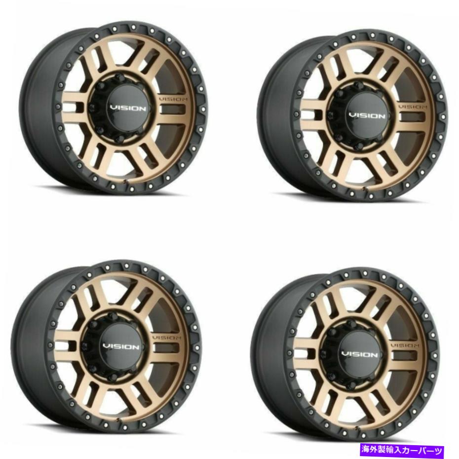 ホイール　４本セット セット4 17 "ビジョンオフロード354マンクス2ブロンズホイール17x9 6x5.5トラックリム12mm Set 4 17" Vision Off-Road 354 Manx 2 Bronze Wheels 17x9 6x5.5 Truck Rims 12mm【並行輸入品】｜Us Custom Parts Shop USDM