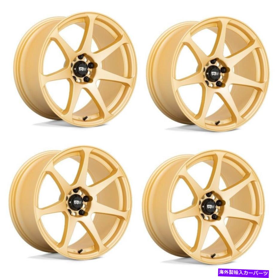 ホイール　４本セット セット4 17 "MOTEGI MR154バトルゴールド17x9.5 5x4.5ホイール15mmリム Set 4 17" Motegi MR154 BATTLE Gold 17x9.5 5X4.5 Wheels 15mm Rim【並行輸入品】｜Us Custom Parts Shop USDM