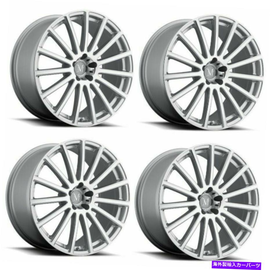 ホイール　４本セット セット4 17 "マンドラスロテック17x9シルバーW/ミラーカットフェイス5x112ホイール50mmリム Set 4 17" Mandrus Rotec 17x9 Silver w/ Mirror Cut Face 5x112 Wheels 50mm Rims【並行輸入品】｜Us Custom Parts Shop USDM