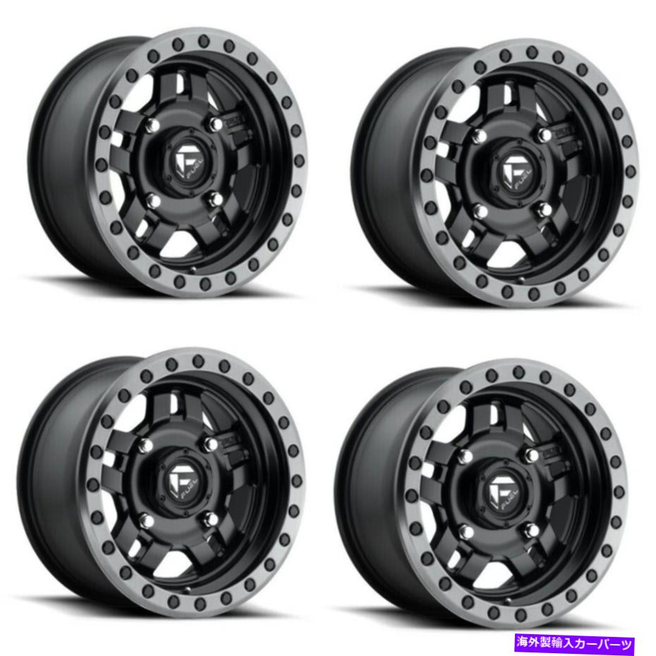 ホイール　４本セット セット4 15 "燃料UTV D557 ANZAマットブラックガンメタルリング15x7 4x137ホイール38mm Set 4 15" Fuel UTV D557 Anza Matte Black Gun Metal Ring 15x7 4X137 Wheels 38mm【並行輸入品】｜Us Custom Parts Shop USDM 281,952円