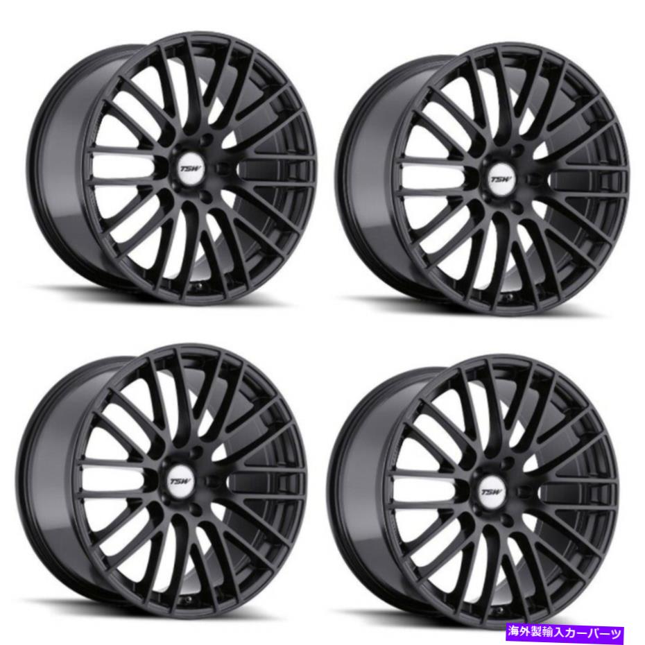 ホイール 4本セット セット4 17 "TSWマックスマットブラック17x8 5x112ホイール45mmリム Set 4 17" TSW MAX MATTE BLACK 17x8 5X112 Wheels 45mm Rim【並行輸入品】|Us Custom Parts Shop USDM